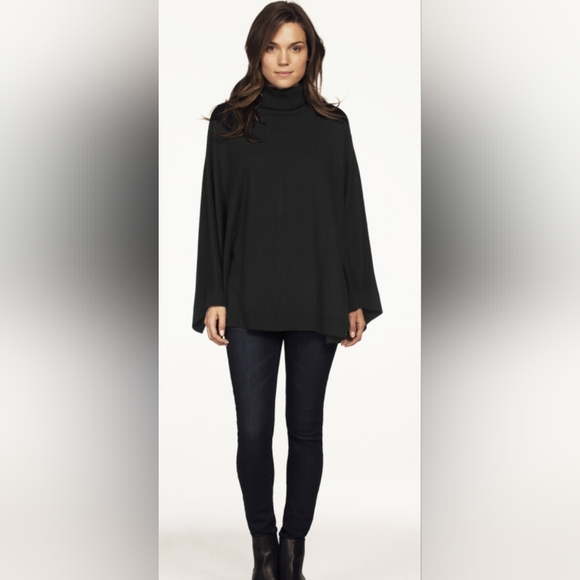 Ellos Turtleneck Poncho Sweater Fits Sizes 2x-4x - Picture 3 of 11